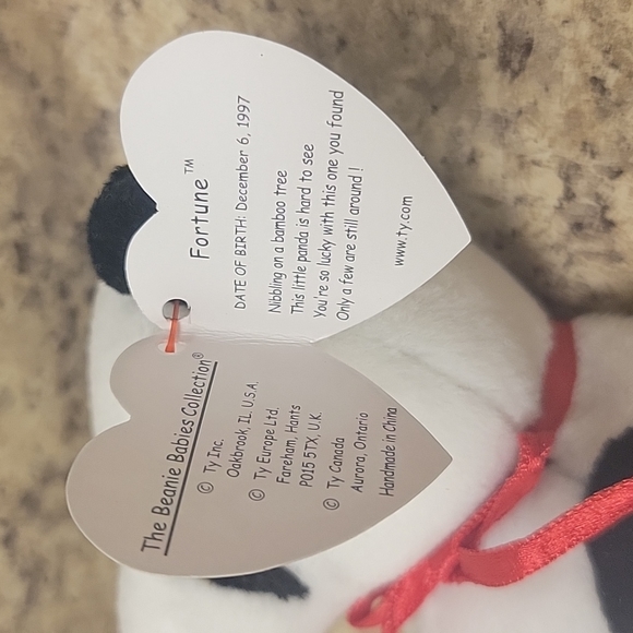 Rare "Fortune" panda Ty Beanie Baby - Picture 5 of 5